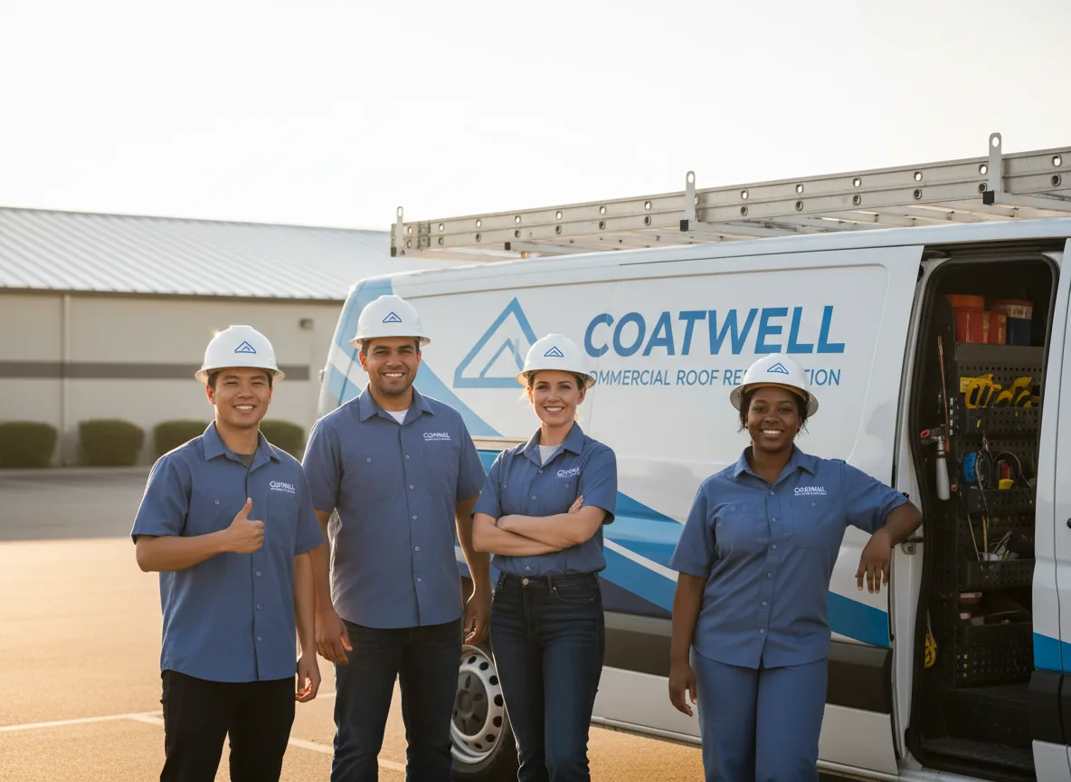 Commercial roof coating company in Fittstown, OK