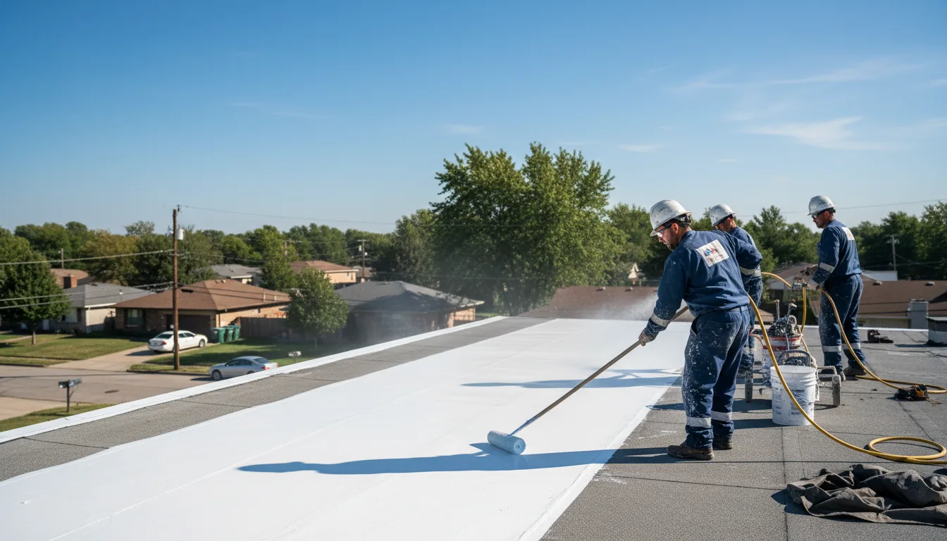 Commercial roof coating in Fittstown, OK near me